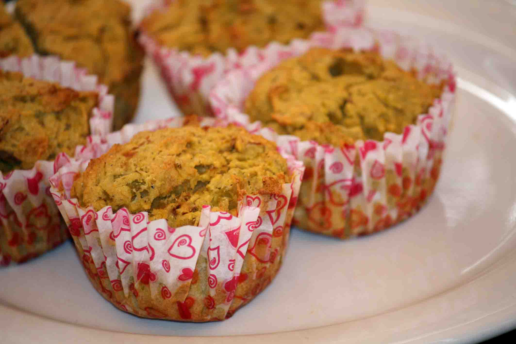 Receta de muffins de brócoli cocido