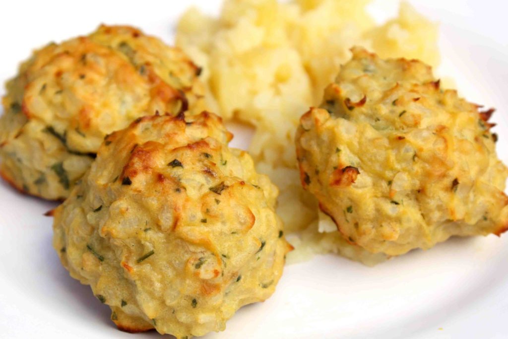 Albóndigas al horno de merluza y arroz integral