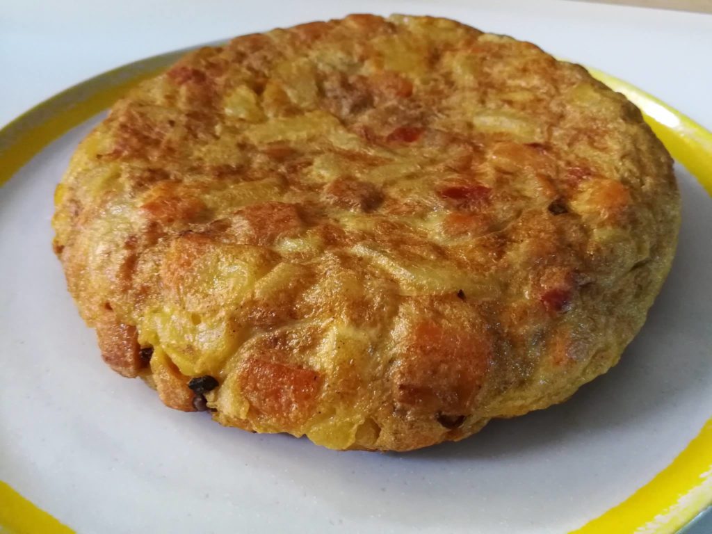 Tortilla de patata y boniato