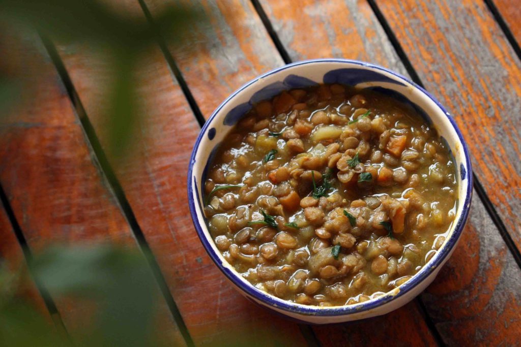Lentejas con  verduras